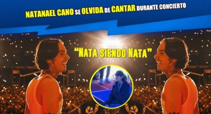 Natanael Cano se olvida de cantar durante concierto