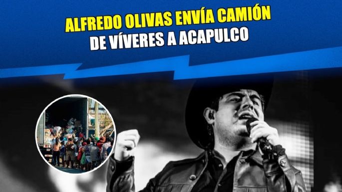 Alfredo Olivas envía camión de víveres a Acapulco