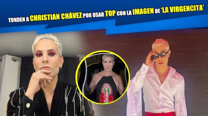 Christian Chávez es criticado por usar un top con la imagen de la Virgen De Guadalupe