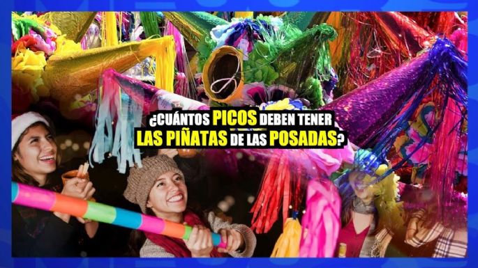 ¿Cuántos picos deben tener las piñatas de las posadas?