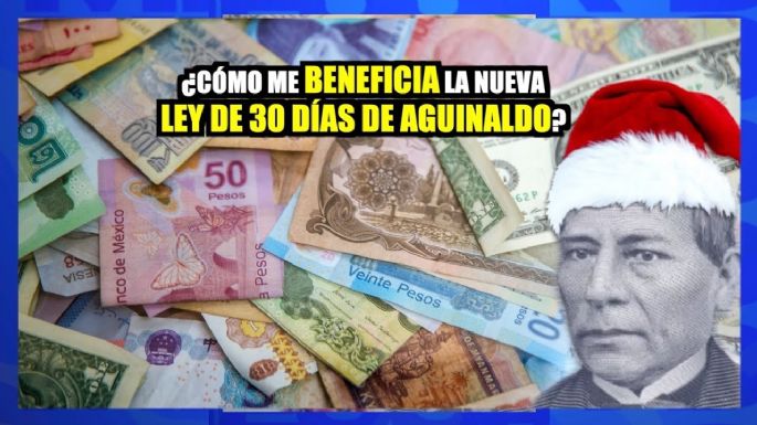 ¿Cómo me beneficia la nueva Ley de 30 días de aguinaldo?