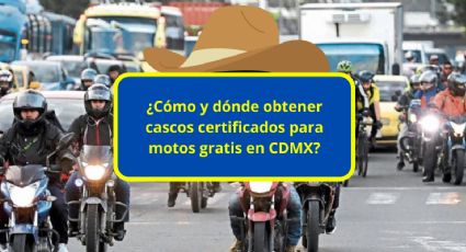 ¿Cómo y dónde obtener cascos certificados para motos gratis en CDMX?
