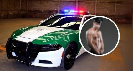 Modelo de OnlyFans posa disfrazado como policía junto a patrulla de la SSC CDMX