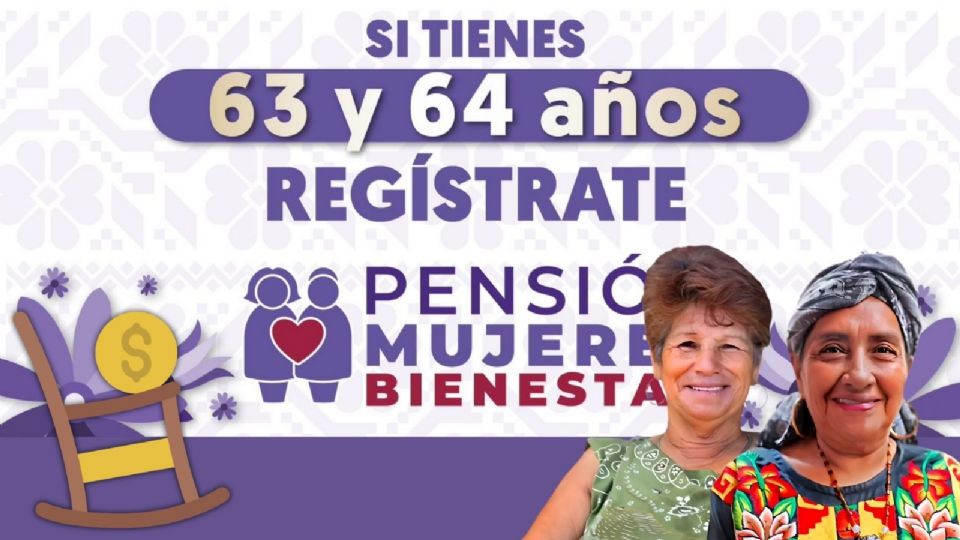 Registro para la Pensión Bienestar para Mujeres de 60 a 64 años