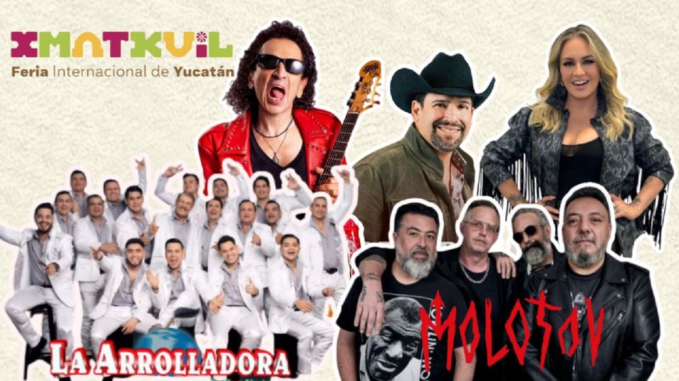 Estos son los artistas que se presentarán en la Feria Xmatkuil Yucatán 2024