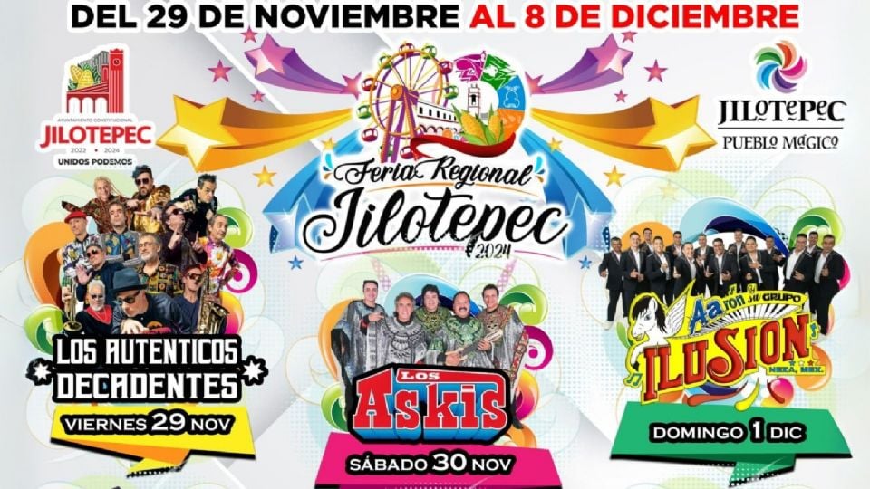 Prepárate para este fin de semana en la Feria de Jilotepec 2024.