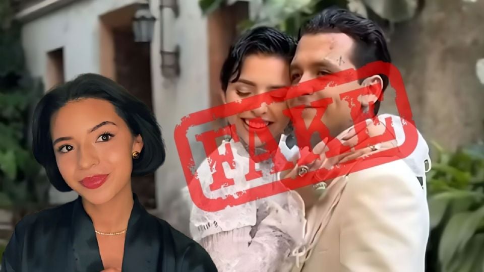 ¿Matrimonio de Ángela Aguila y Nodal es falso?