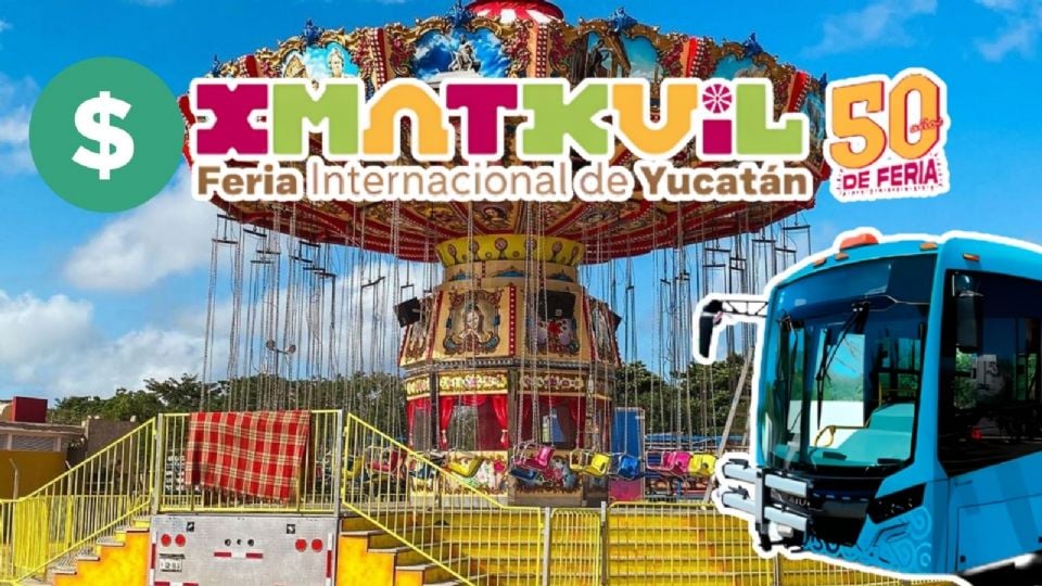 Transportes para llegar a la feria Xmatkuil 2024 en Yucatán