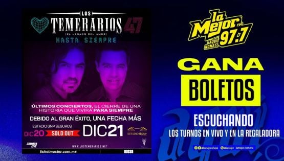 Gana Boletos para ver a Los Temerarios