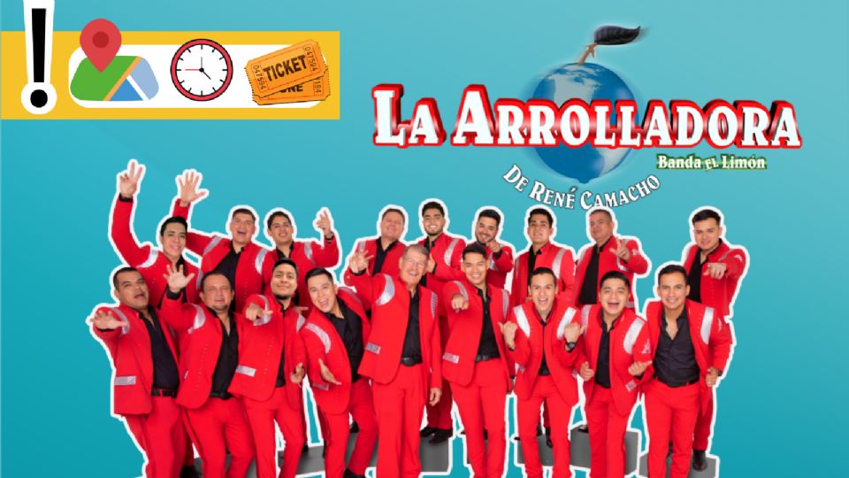 La Arrolladora Banda El Limón se presentará HOY en el Estado de México