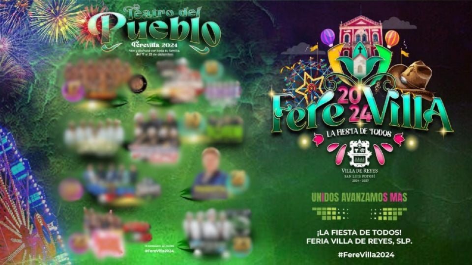 Cartelera completa de la Feria Villas de Reyes 2024