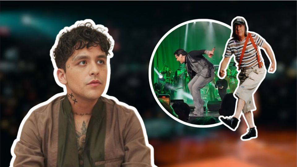 Christian Nodal es criticado en redes por no saber bailar y es comparado con el Chavo del 8.