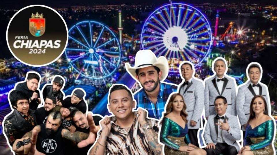 Cartelera de artistas para este fin de semana en la Feria Chiapas 2024