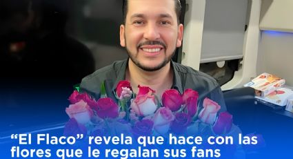 Luis Ángel “El Flaco” revela que hace con las flores que le regalan sus fans
