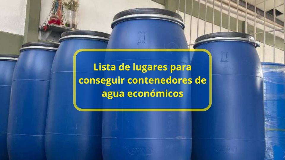 Lista de lugares para conseguir contenedores de agua económicos