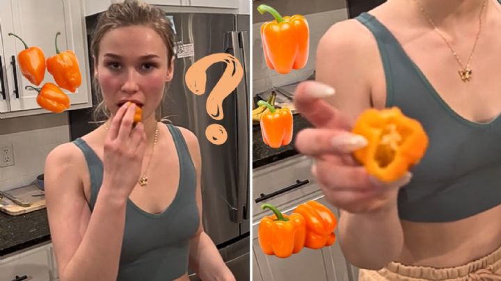 Mujer extranjera se muestra orgullosa por comer chile habanero, pero mexicanos la corrigen