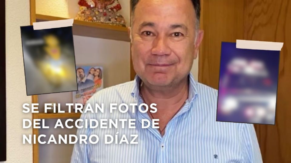 Filtran fotos del accidente de Nicandro Díaz