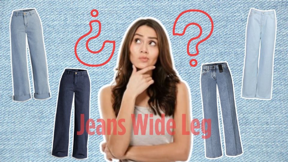 Jeans wide leg para lucir más alta y estilizada