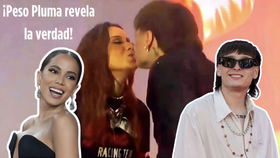 Peso Pluma y Anitta despertaron rumores de un posible romance tras este beso.