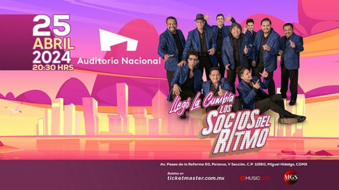 Los Socios del Ritmo llegarán con toda la cumbia al Auditorio Nacional