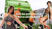 Foto ilustrativa de la nota titulada: Karely Ruiz cambia un Maserati por un camión de basura