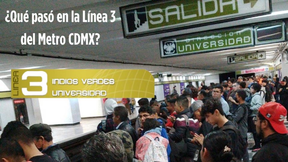 ¿Por qué se detuvo la línea 3 del Metro CDMX?