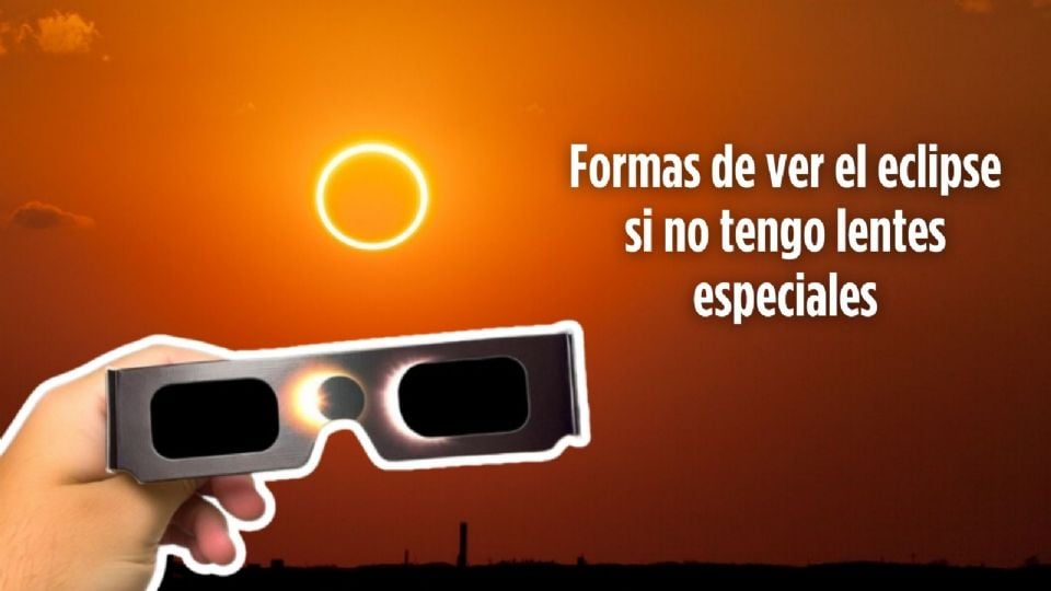 Es posible observar el eclipse de forma segura y sin necesidad de tener lentes o filtros especiales, a través de la vía “indirecta”.