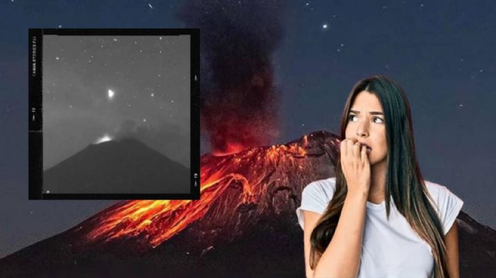 ¿OVNI? Captan objeto luminoso sobre volcán Popocatépetl