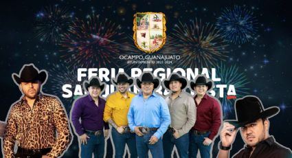Feria San Juan Bautista Ocampo 2024: Programa completo de artistas que inauguran la fiesta de Guanajuato