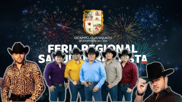 Feria San Juan Bautista Ocampo 2024: Programa completo de artistas que inauguran la fiesta de Guanajuato