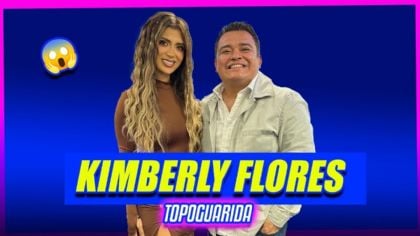 Kimberly Flores en la Topoguarida con el Topo