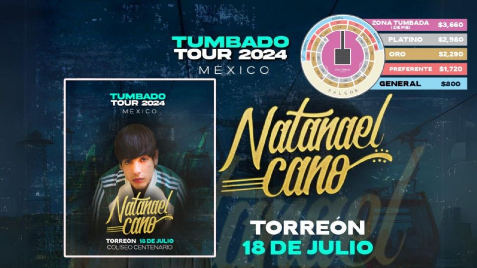 Conoce todos los detalles para el concierto de Natanael Cano.