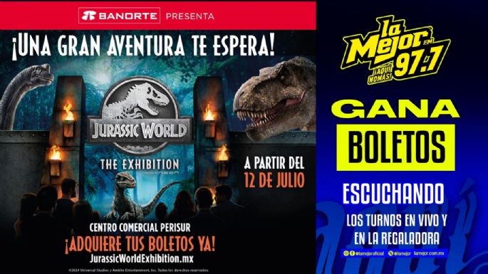 Gana boletos para Jurassic World The Exibition