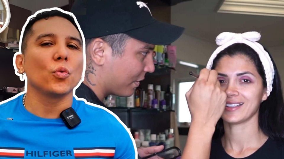 ¿Edwin Luna se maquilla más que Kimberly Flores?