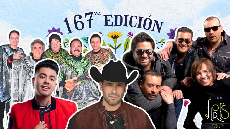 Programa de artistas que se presentaran este fin de semana en la Clausura de la Feria de las flores 2024.