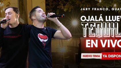 Jary Franco y Guaynaa lanzan versión en vivo de “Ojalá llueva tequila”