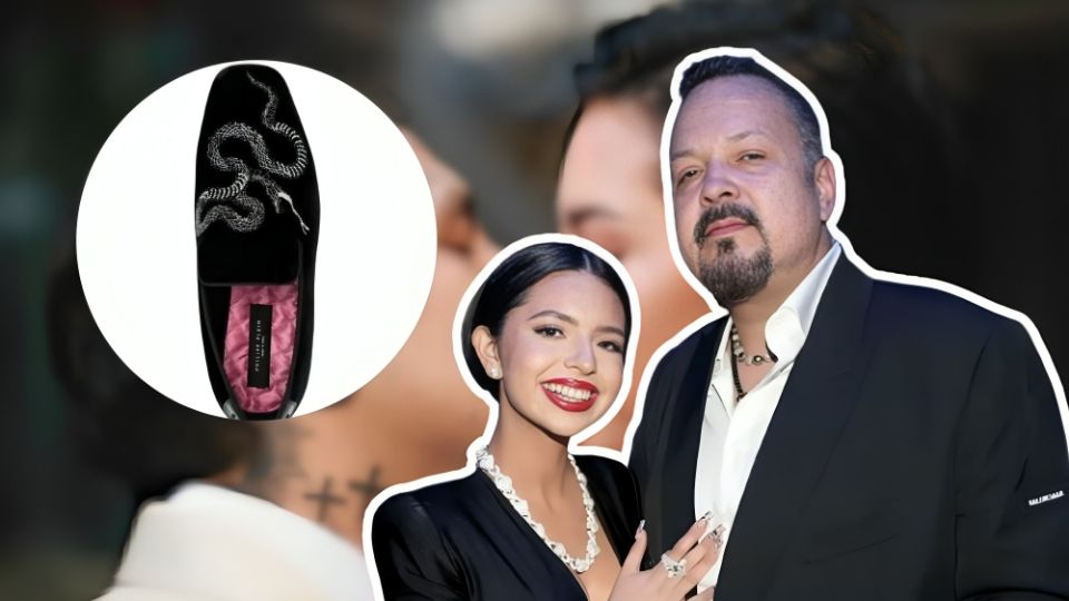 Pepe Aguilar, por su parte, optó por un traje oscuro y unos mocasines con detalles de serpientes bordadas, los cuales captaron la atención en redes sociales.