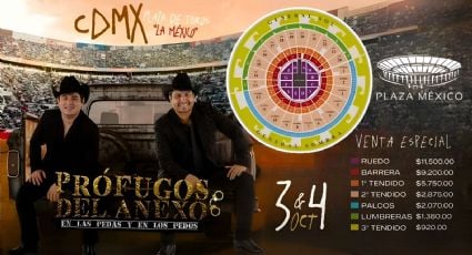 Mapa Plaza de Toros México: Precios de los boletos por zonas; elige el MEJOR lugar para ver a Prófugos del Anexo