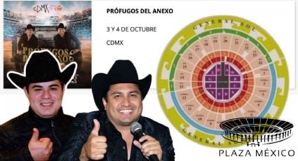 Mapa Plaza de Toros México: ¿Cuál es La MEJOR zona para ver a Prófugos del Anexo, según el precio de los boletos CDMX?