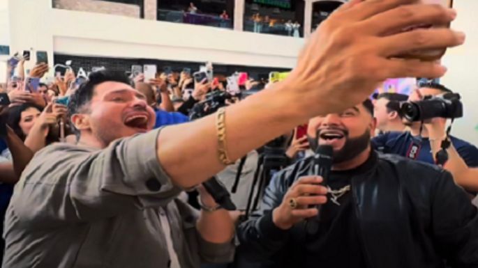 Banda MS sorprende a cientos de personas en un mall de Guadalajara