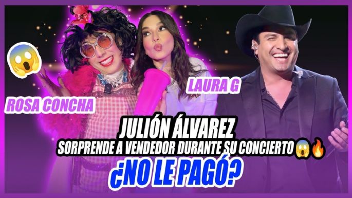 JULIÓN ÁLVAREZ sorprende a vendedor durante su concierto ¿No le pagó?