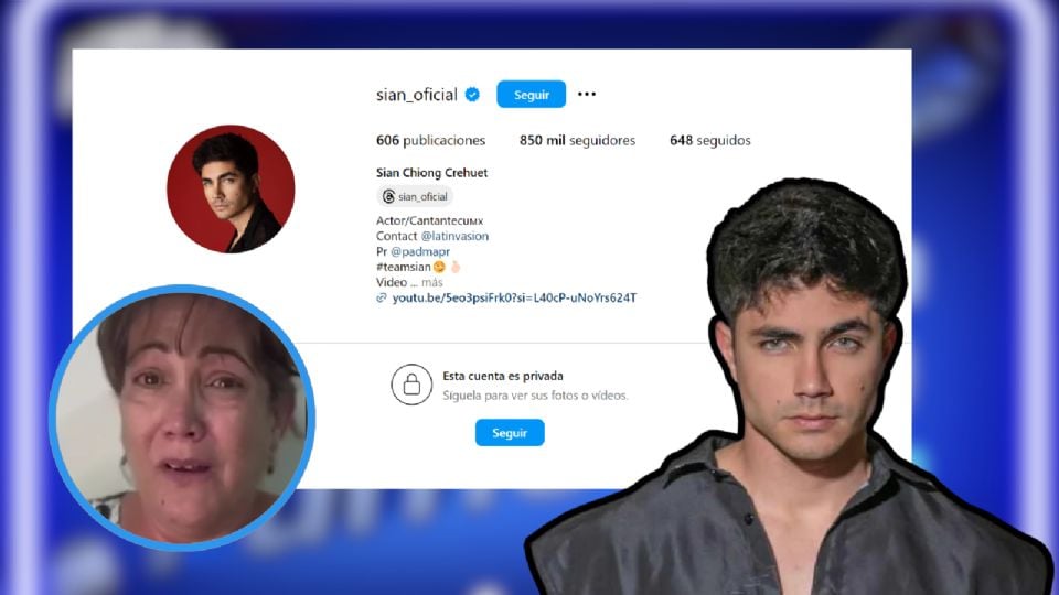 El mensaje que emitió la mamá de Sian Chiong provocó que la cuenta de Instagram del actor se volviera privada