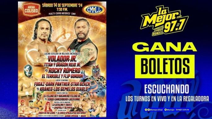 Gana tus boletos para el CMLL en la Arena Coliseo