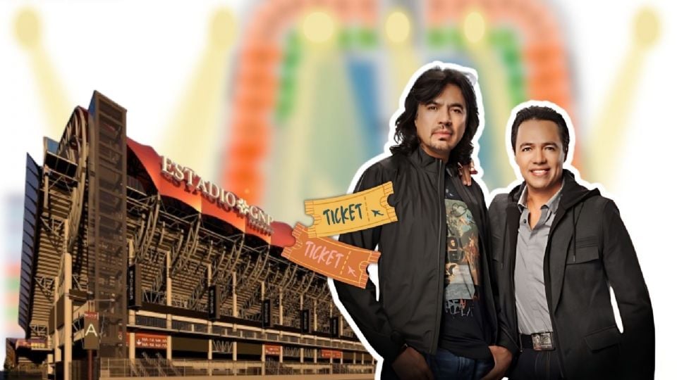 Zonas para el concierto de Los Temerarios en el Estadio GNP Seguros