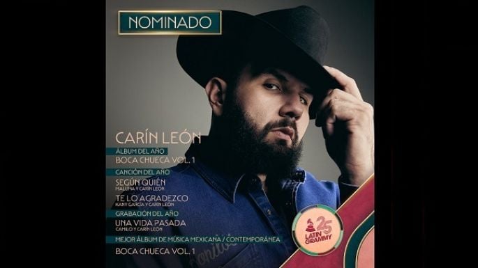 Carin León recibe 5 nominaciones al Latin Grammy