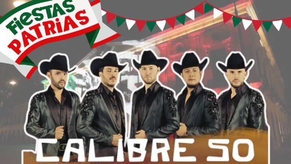 Calibre 50 se presentará en Yucatán con motivo del Grito de Independencia