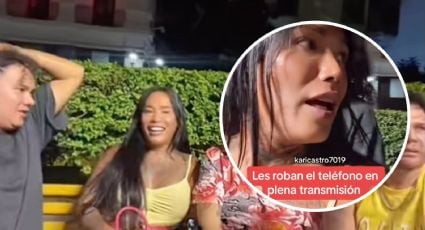 Roban celular de Karina Torres durante LIVE y el ladrón aparece En VIVO: VIDEO