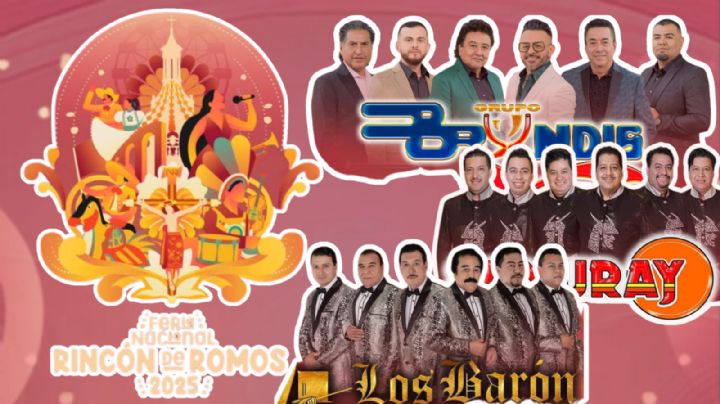 Feria Nacional Rincón de Romos 2025: Cartelera completa de artistas que se presentarán HOY 11 de enero