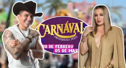 Carnaval Progreso 2025: María José, Edwin Luna y más, estos son los artistas invitados