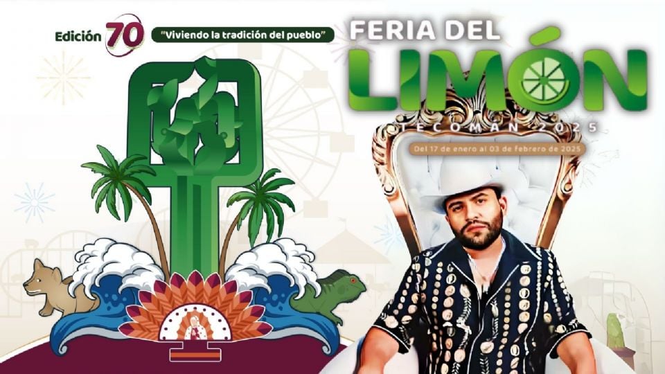 Luis R Conriquez en la Feria de Limón Tecomán